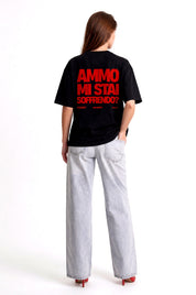 T-Shirt "COPY&PASTE" MiStaiSoffrendo Black/Red - BASEDODICI®