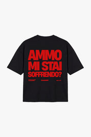 T-Shirt "COPY&PASTE" MiStaiSoffrendo Black/Red - BASEDODICI®