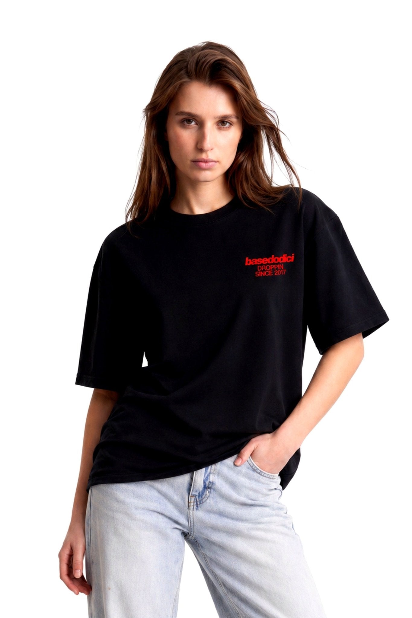 T-Shirt "COPY&PASTE" MiStaiSoffrendo Black/Red - BASEDODICI®