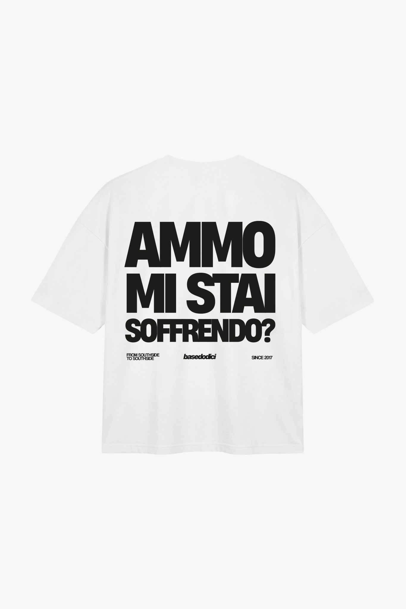 T-Shirt "COPY&PASTE" MiStaiSoffrendo White/Black - BASEDODICI®