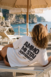 T-Shirt "COPY&PASTE" MiStaiSoffrendo White/Black