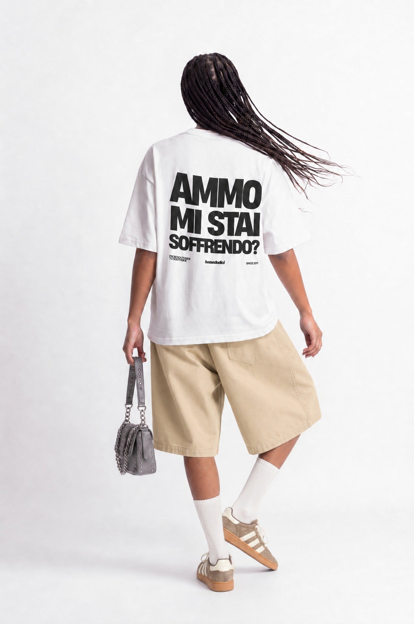 T-Shirt "COPY&PASTE" MiStaiSoffrendo White/Black - BASEDODICI®