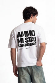 T-Shirt "COPY&PASTE" MiStaiSoffrendo White/Black - BASEDODICI®