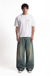 T-Shirt "COPY&PASTE" MiStaiSoffrendo White/Pink - BASEDODICI®