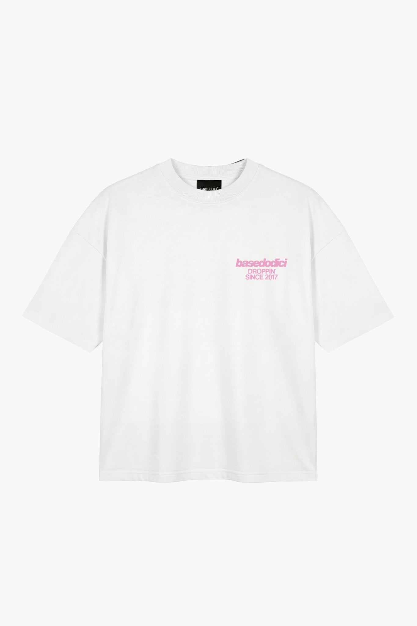 T-Shirt "COPY&PASTE" MiStaiSoffrendo White/Pink - BASEDODICI®