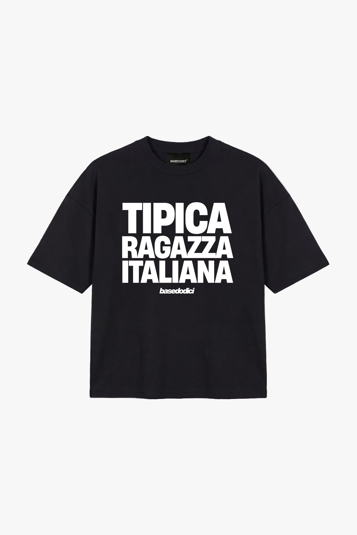 T-Shirt "COPY&PASTE" RagazzaItaliana Black/White - BASEDODICI®