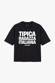 T-Shirt "COPY&PASTE" RagazzaItaliana Black/White - BASEDODICI®