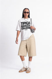 T-Shirt "COPY&PASTE" RagazzaItaliana White/Black - BASEDODICI®