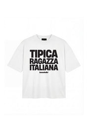 T-Shirt "COPY&PASTE" RagazzaItaliana White/Black - BASEDODICI®