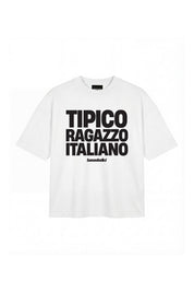 T-Shirt "COPY&PASTE" RagazzoItaliano White/Black - BASEDODICI®