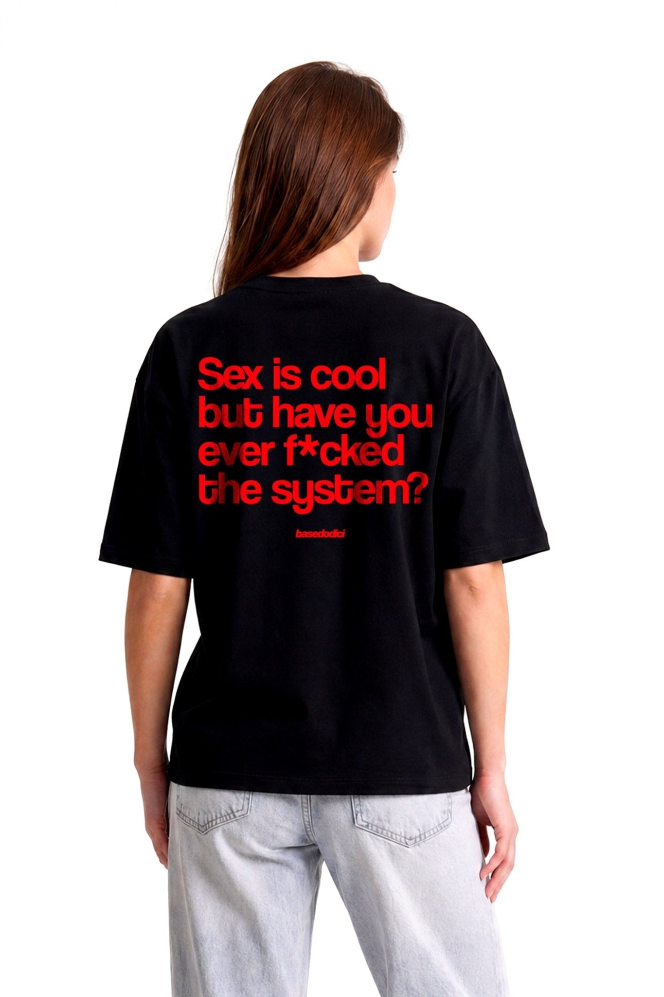 T-Shirt "COPY&PASTE" SexIsCool Black/Red - BASEDODICI®