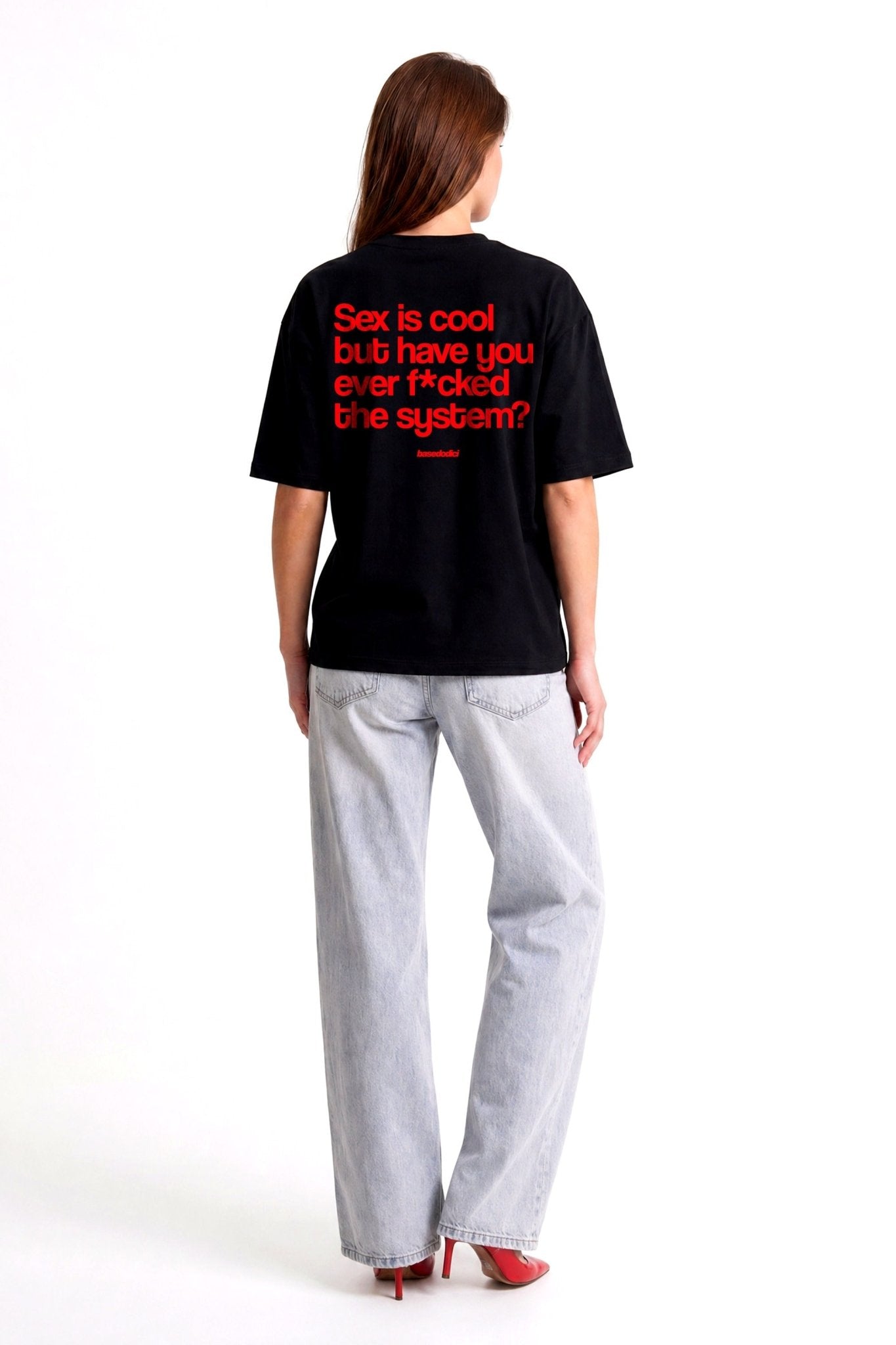 T-Shirt "COPY&PASTE" SexIsCool Black/Red - BASEDODICI®