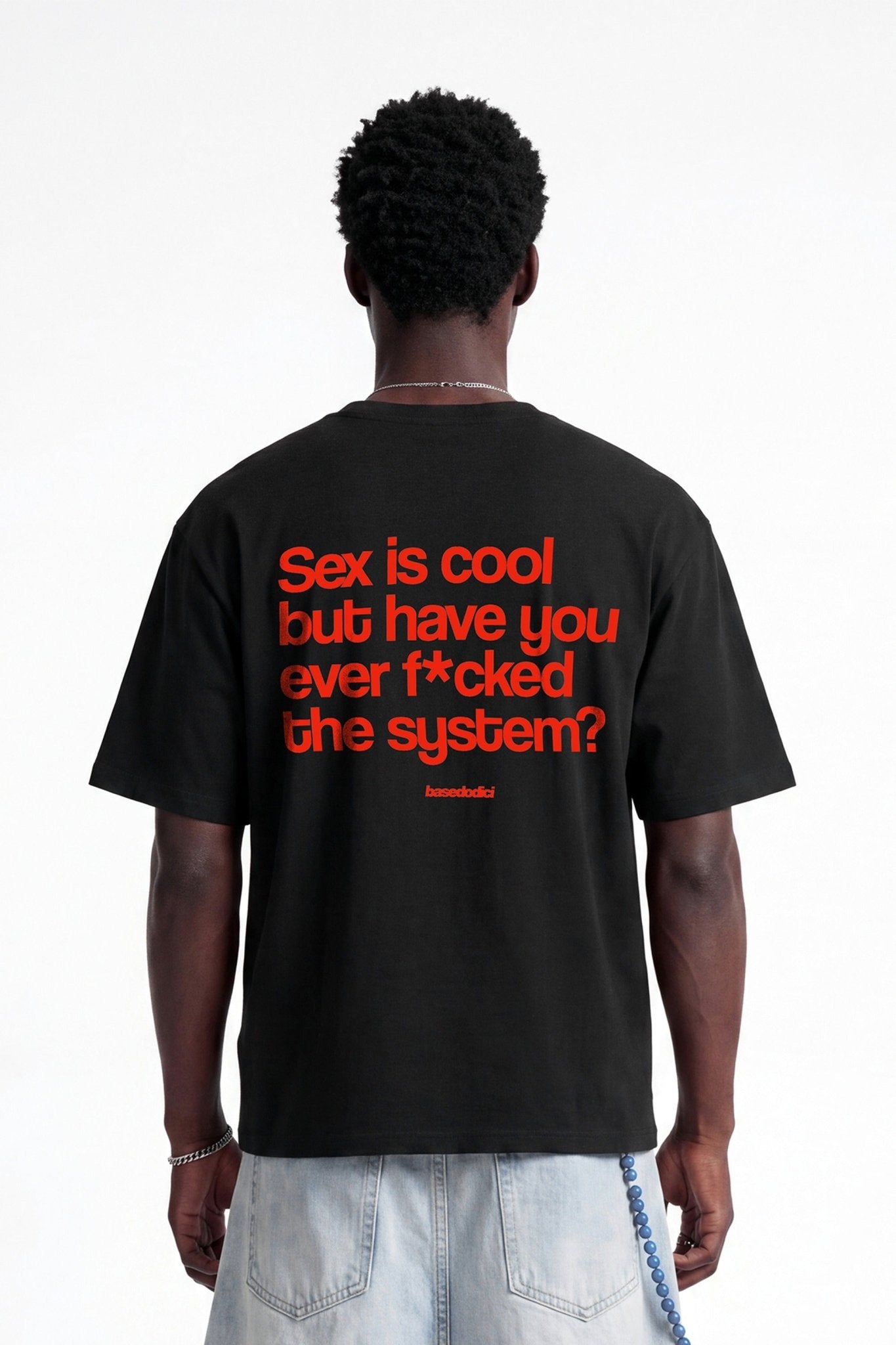 T-Shirt "COPY&PASTE" SexIsCool Black/Red - BASEDODICI®