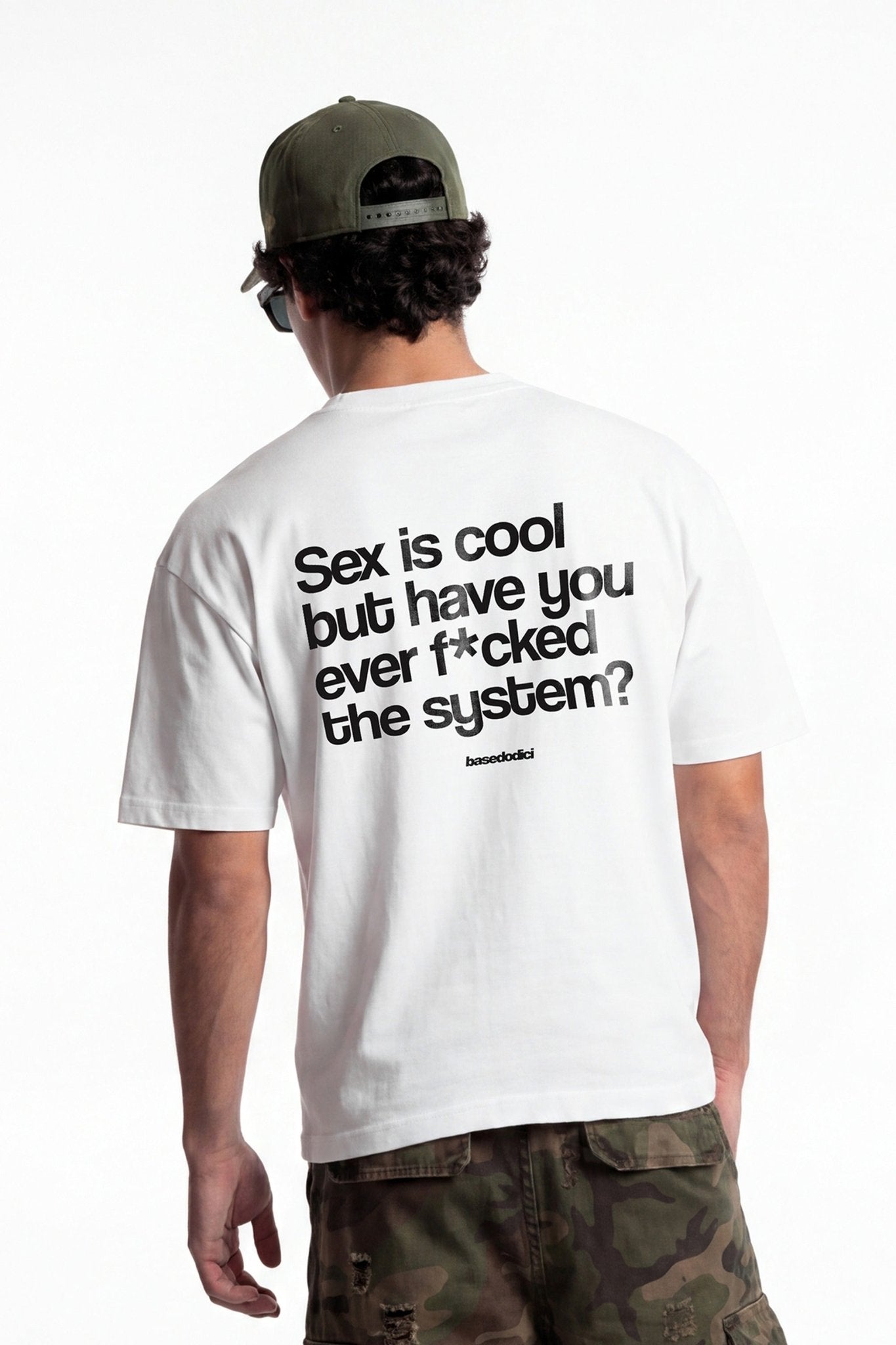 T-Shirt "COPY&PASTE" SexIsCool White/Black - BASEDODICI®