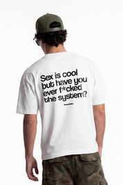 T-Shirt "COPY&PASTE" SexIsCool White/Black - BASEDODICI®