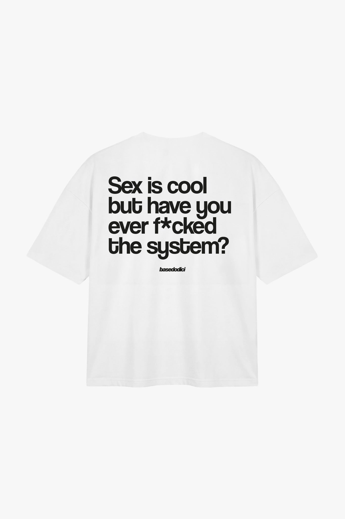 T-Shirt "COPY&PASTE" SexIsCool White/Black - BASEDODICI®