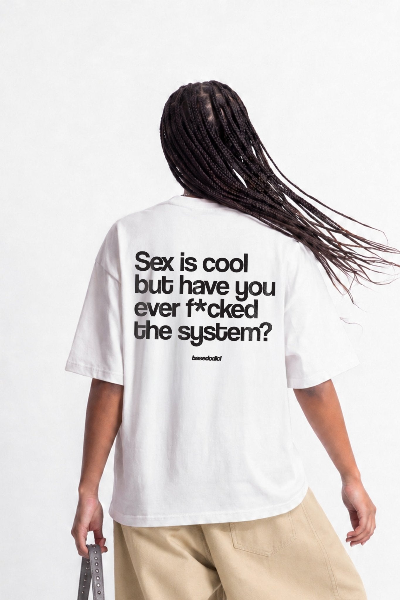 T-Shirt "COPY&PASTE" SexIsCool White/Black - BASEDODICI®