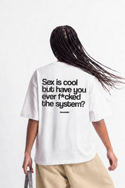 T-Shirt "COPY&PASTE" SexIsCool White/Black - BASEDODICI®