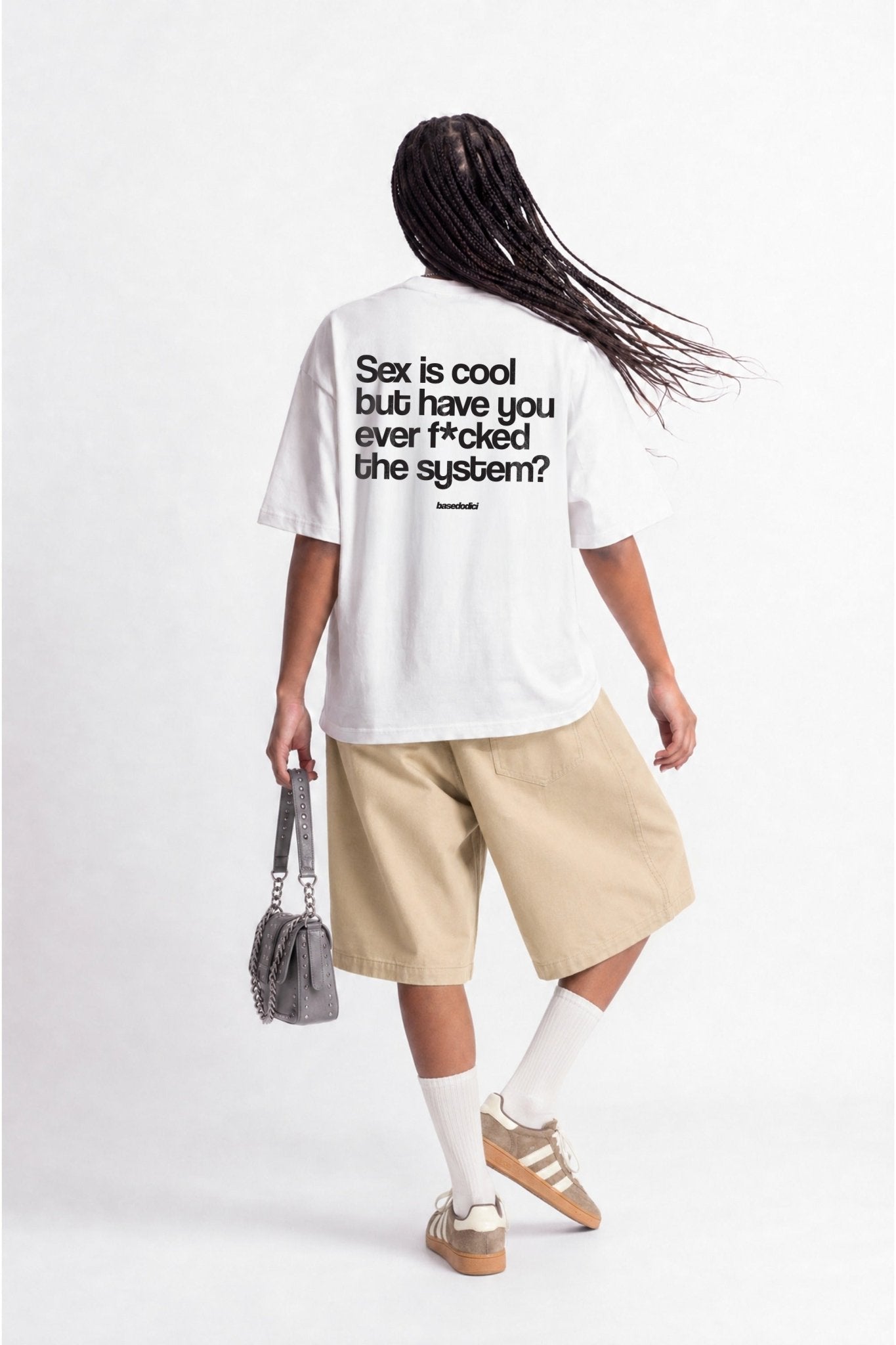 T-Shirt "COPY&PASTE" SexIsCool White/Black - BASEDODICI®