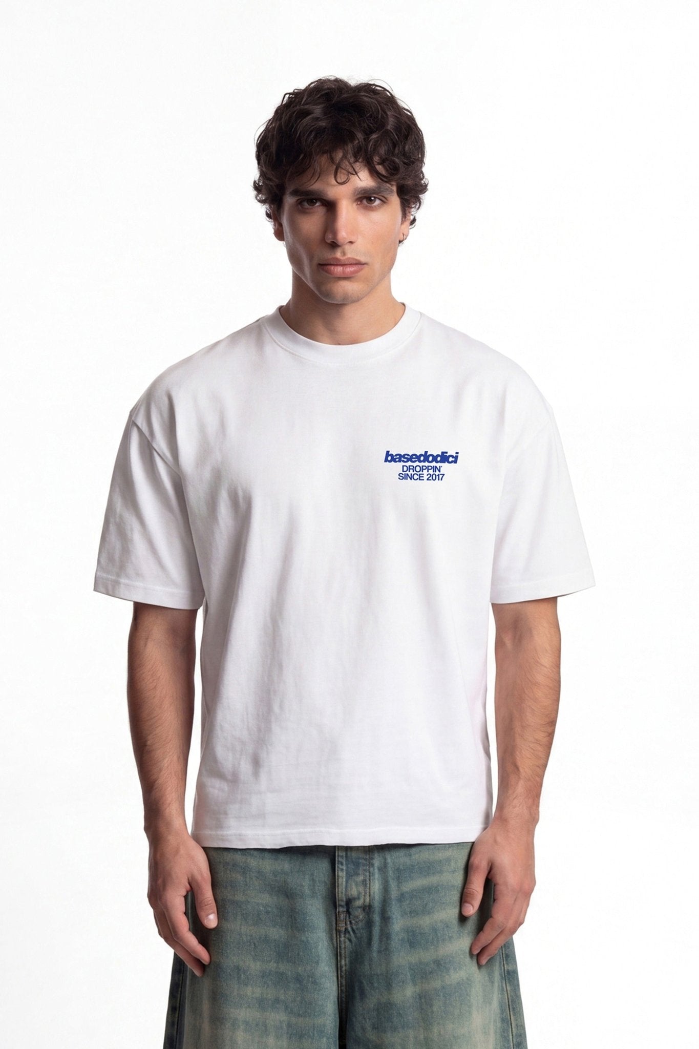 T-Shirt "COPY&PASTE" SexIsCool White/Blue - BASEDODICI®