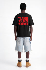 T-Shirt "COPY&PASTE" TiAmoVenerdì Black/Red - BASEDODICI®