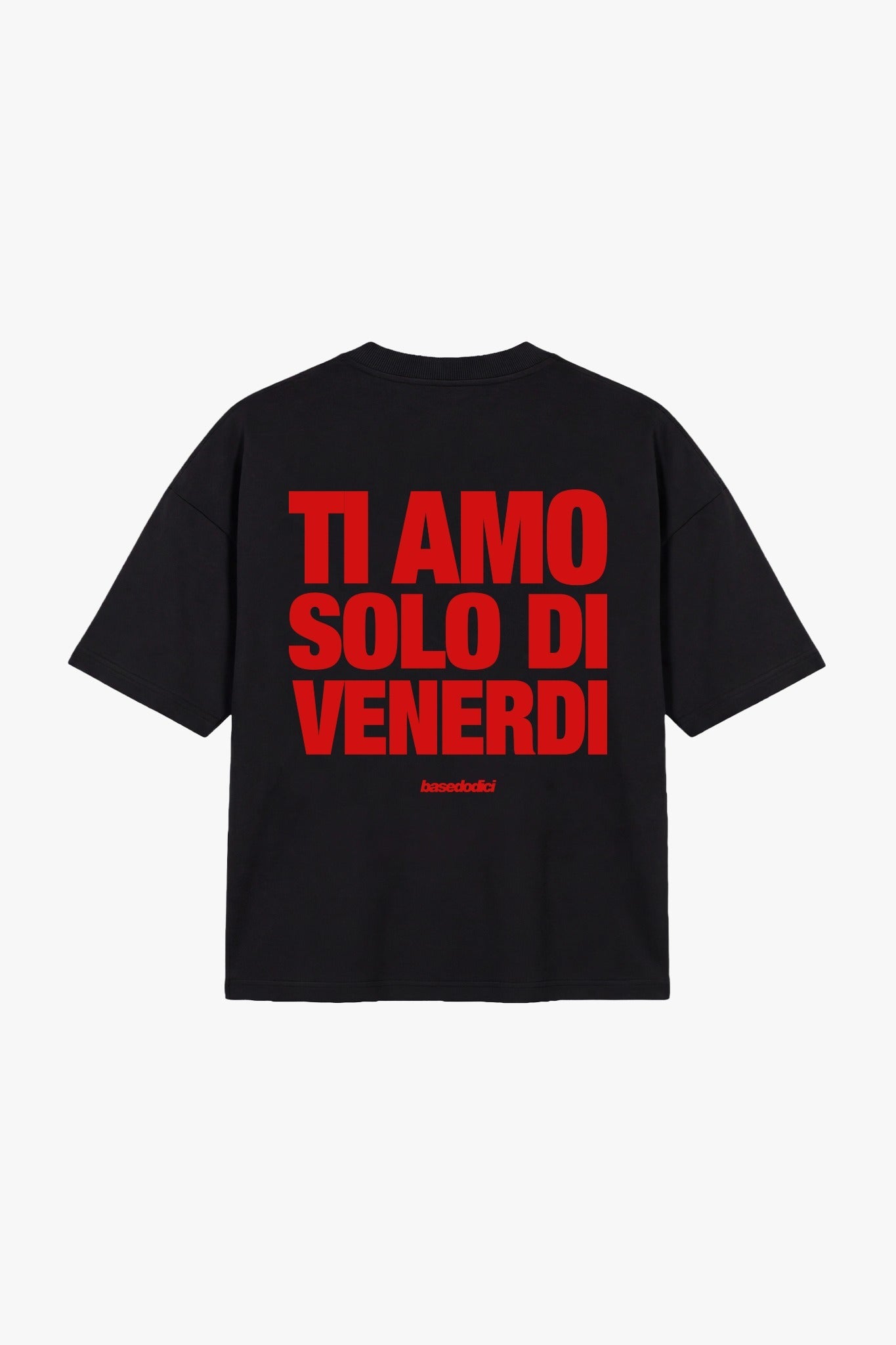 T-Shirt "COPY&PASTE" TiAmoVenerdì Black/Red - BASEDODICI®