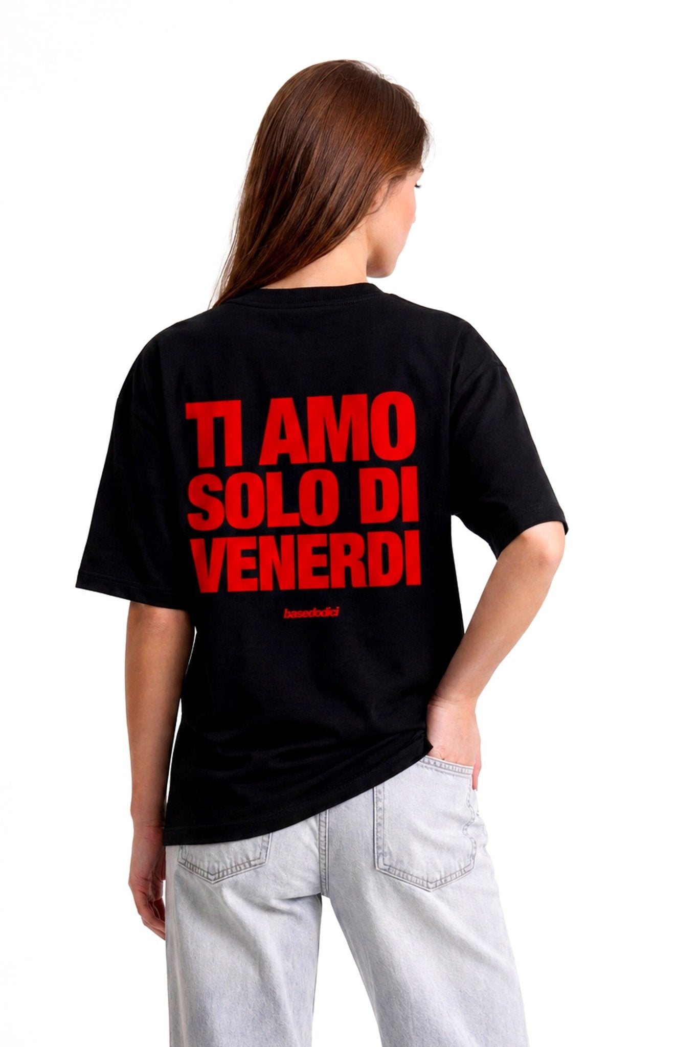 T-Shirt "COPY&PASTE" TiAmoVenerdì Black/Red - BASEDODICI®