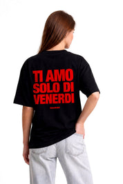 T-Shirt "COPY&PASTE" TiAmoVenerdì Black/Red - BASEDODICI®