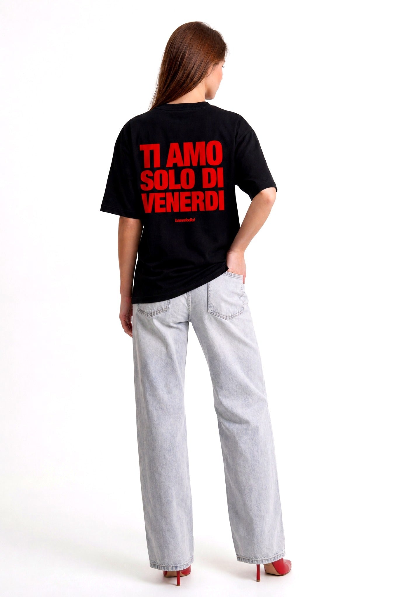 T-Shirt "COPY&PASTE" TiAmoVenerdì Black/Red - BASEDODICI®