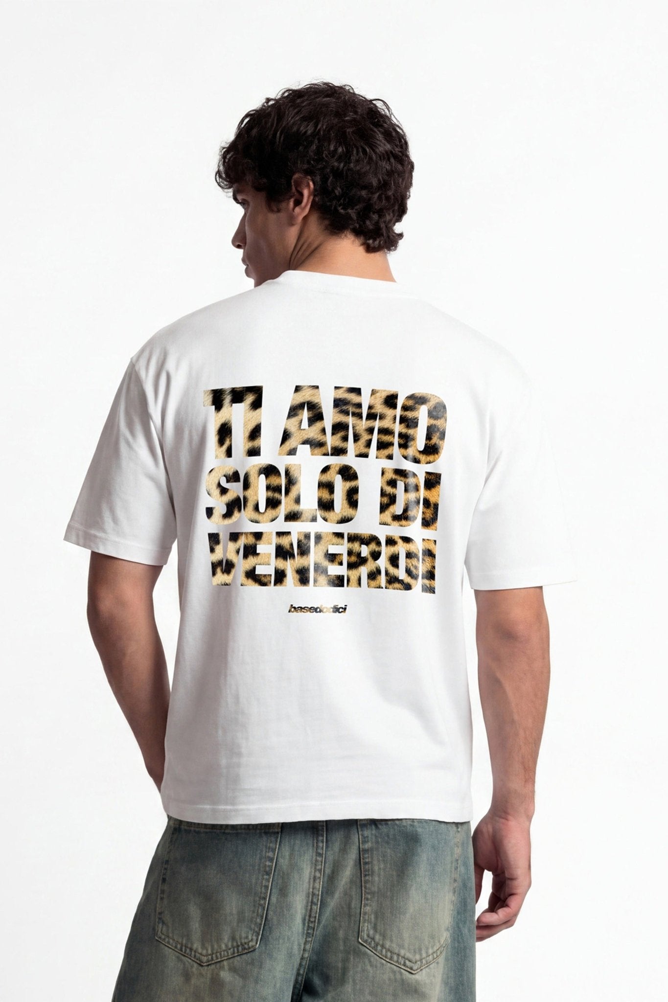 T-Shirt "COPY&PASTE" TiAmoVenerdì White/Animalier - BASEDODICI®