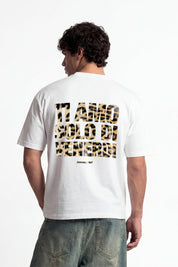 T-Shirt "COPY&PASTE" TiAmoVenerdì White/Animalier - BASEDODICI®