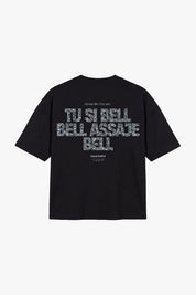 T-Shirt "COPY&PASTE" TU SI BELL BELL Black/Glitter - BASEDODICI®
