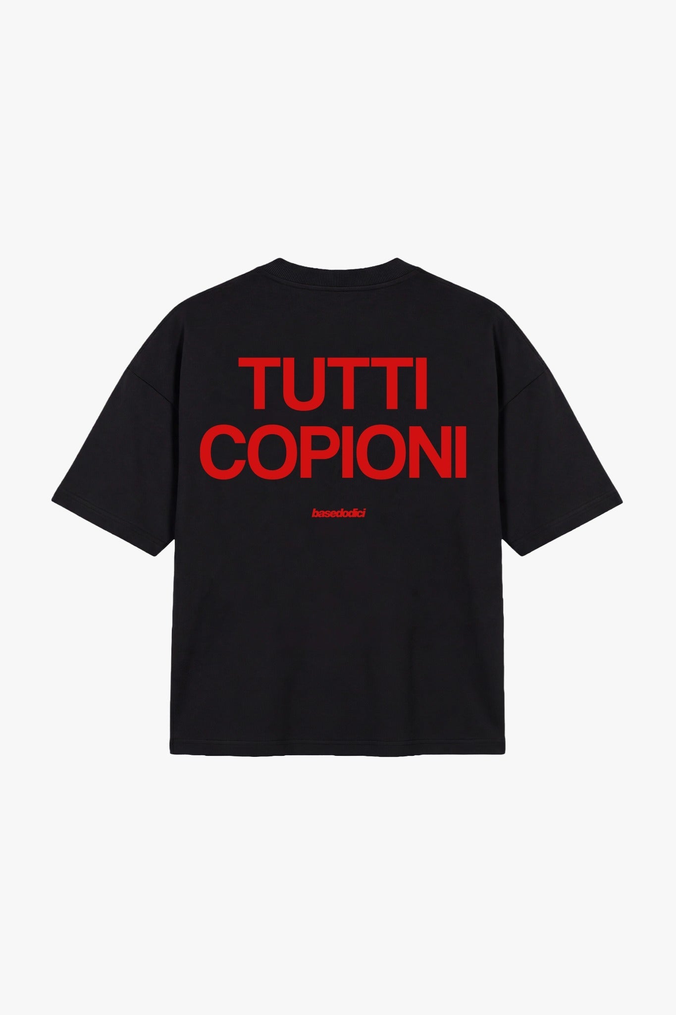 T-Shirt "COPY&PASTE" TuttiCopioni Black/Red - BASEDODICI®