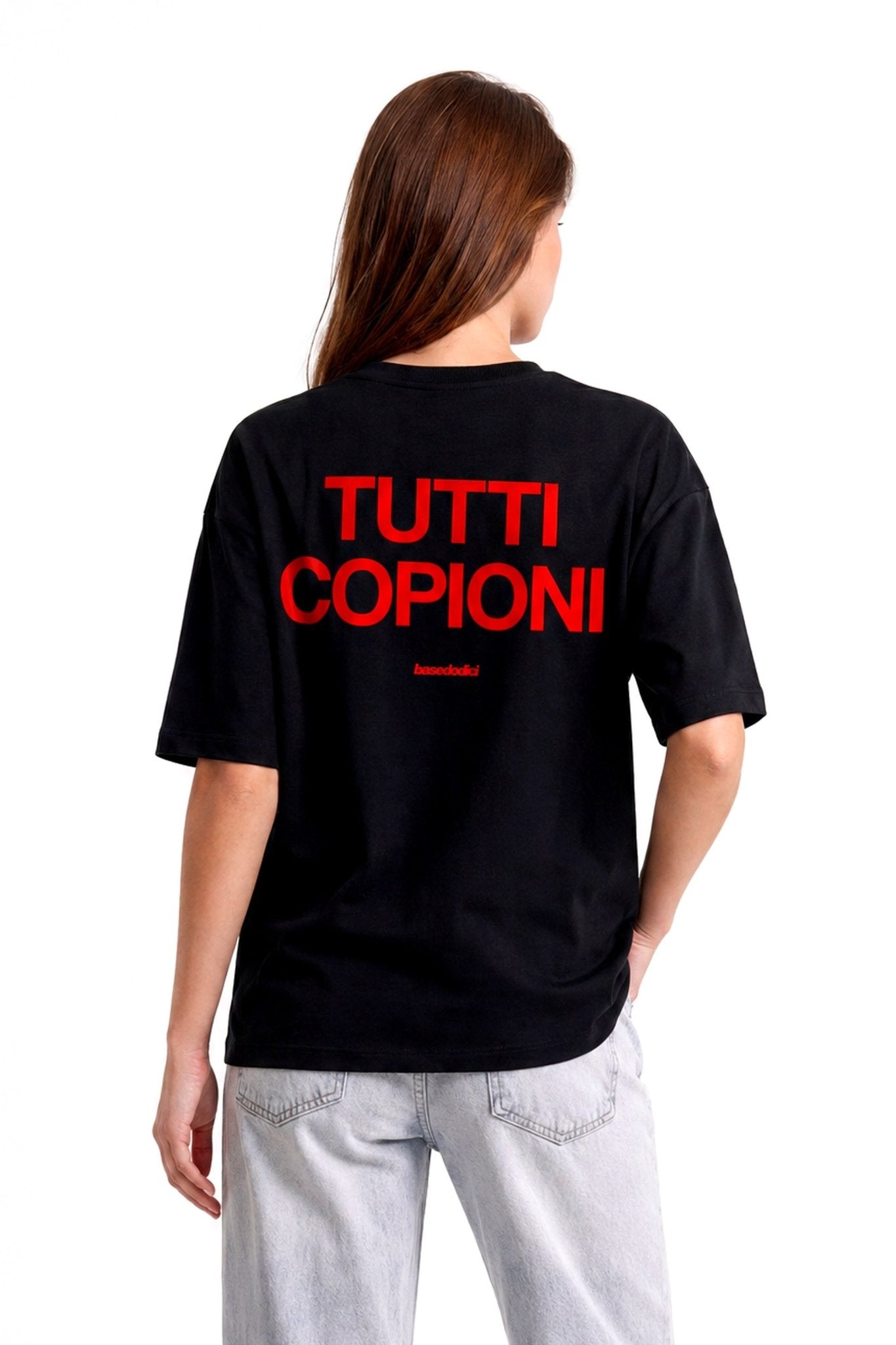 T-Shirt "COPY&PASTE" TuttiCopioni Black/Red - BASEDODICI®