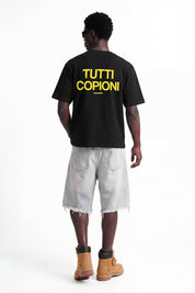 T-Shirt "COPY&PASTE" TuttiCopioni Black/Yellow - BASEDODICI®