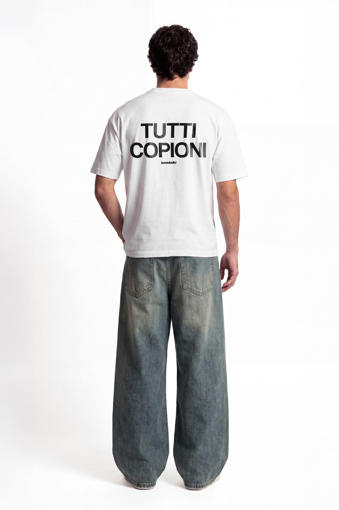 T-Shirt "COPY&PASTE" TuttiCopioni White/Black - BASEDODICI®