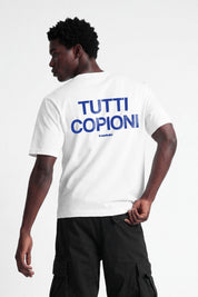 T-Shirt "COPY&PASTE" TuttiCopioni White/Blue - BASEDODICI®