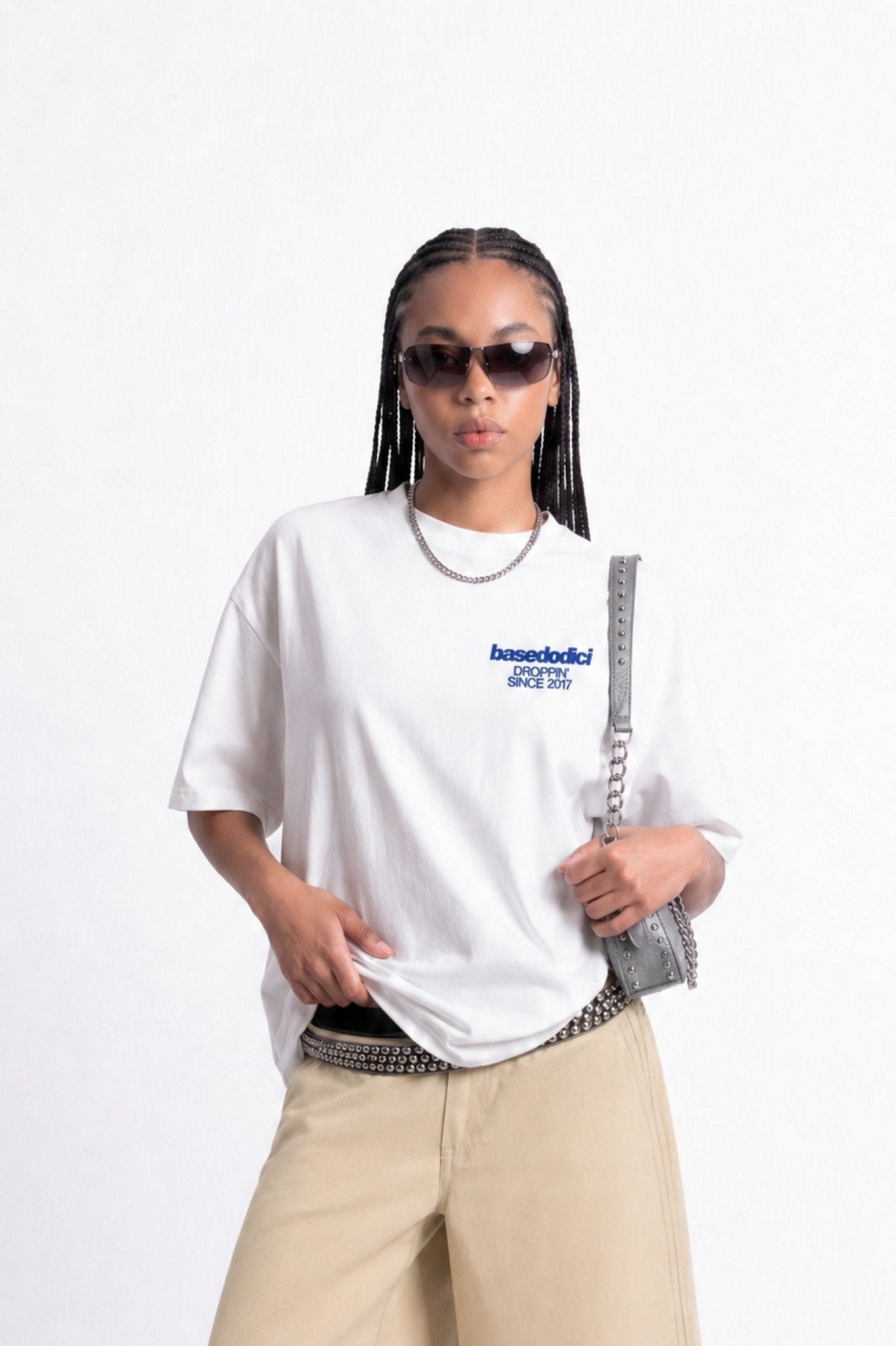 T-Shirt "COPY&PASTE" TuttiCopioni White/Blue - BASEDODICI®
