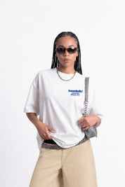 T-Shirt "COPY&PASTE" TuttiCopioni White/Blue - BASEDODICI®