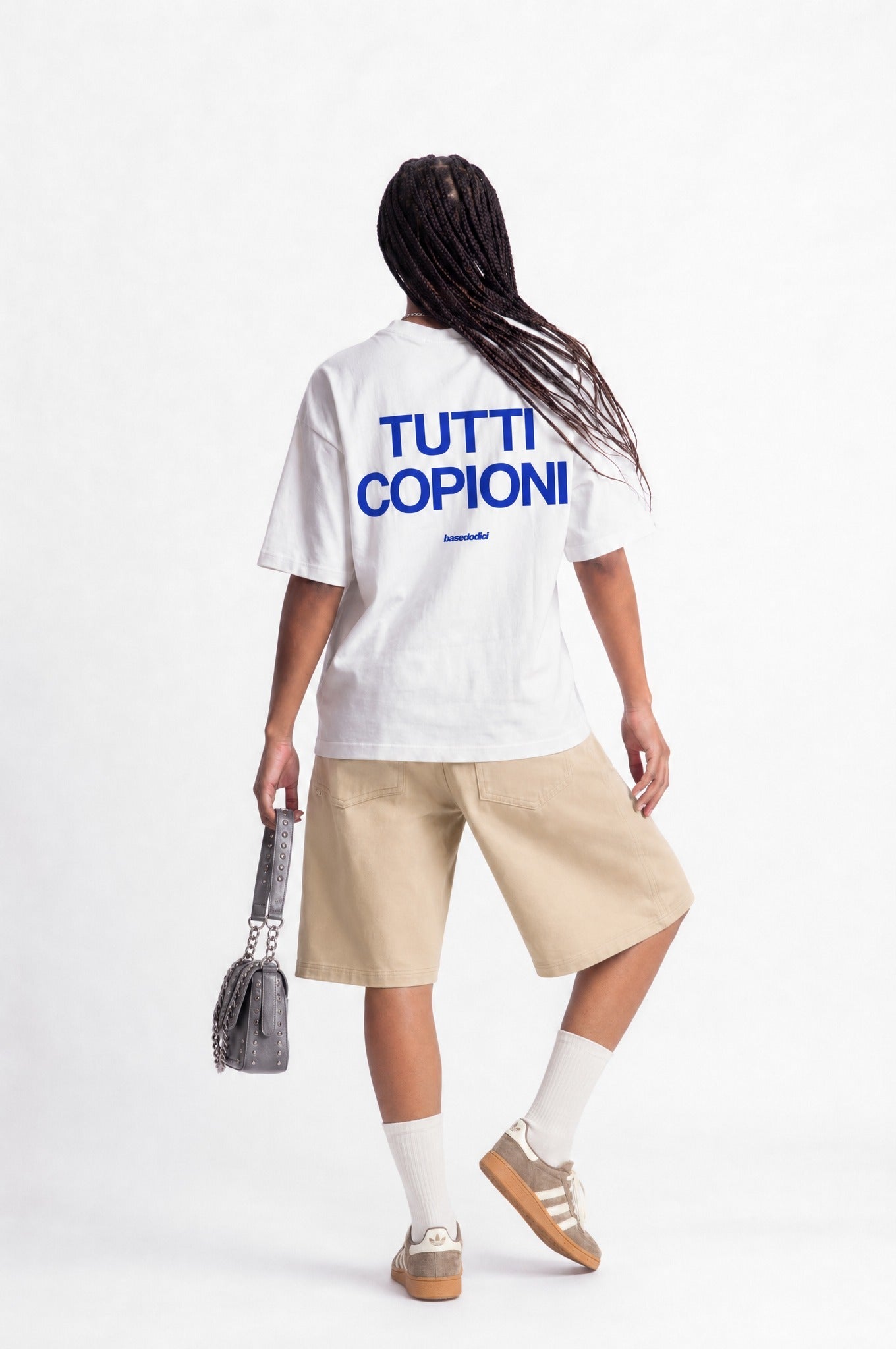 T-Shirt "COPY&PASTE" TuttiCopioni White/Blue - BASEDODICI®