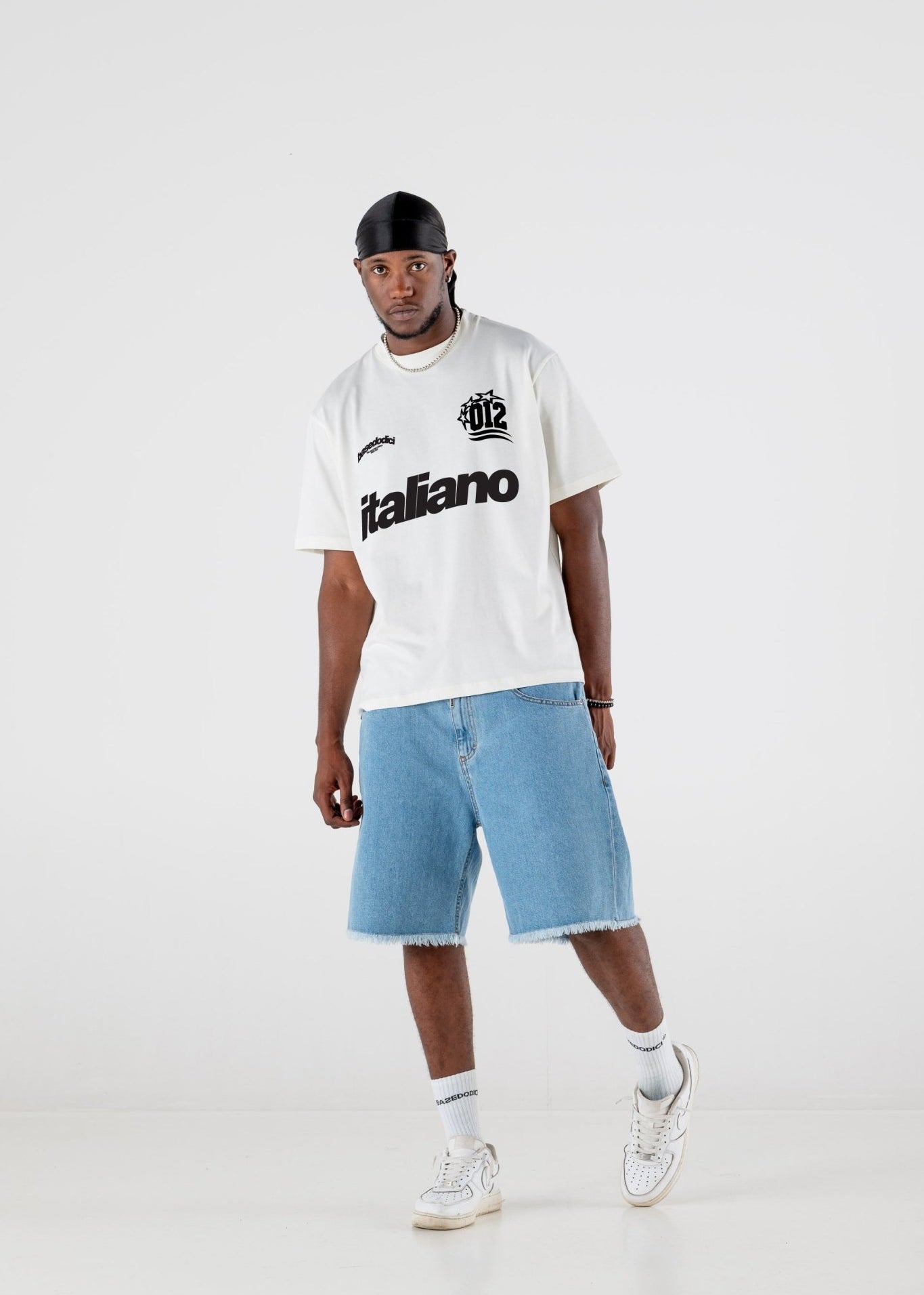 T-Shirt "CRUEL SEASON" Italiano White - BASEDODICI®