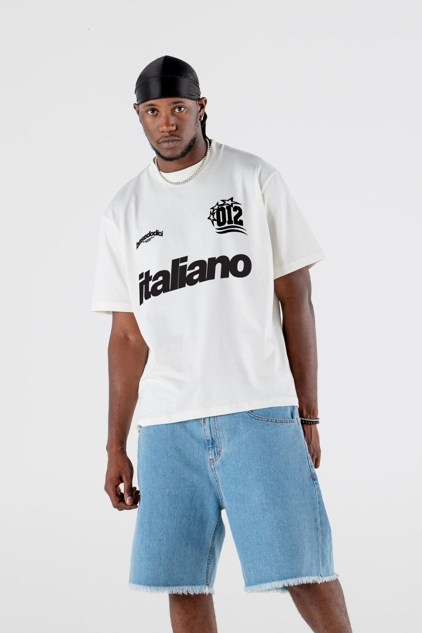 T-Shirt "CRUEL SEASON" Italiano White - BASEDODICI®