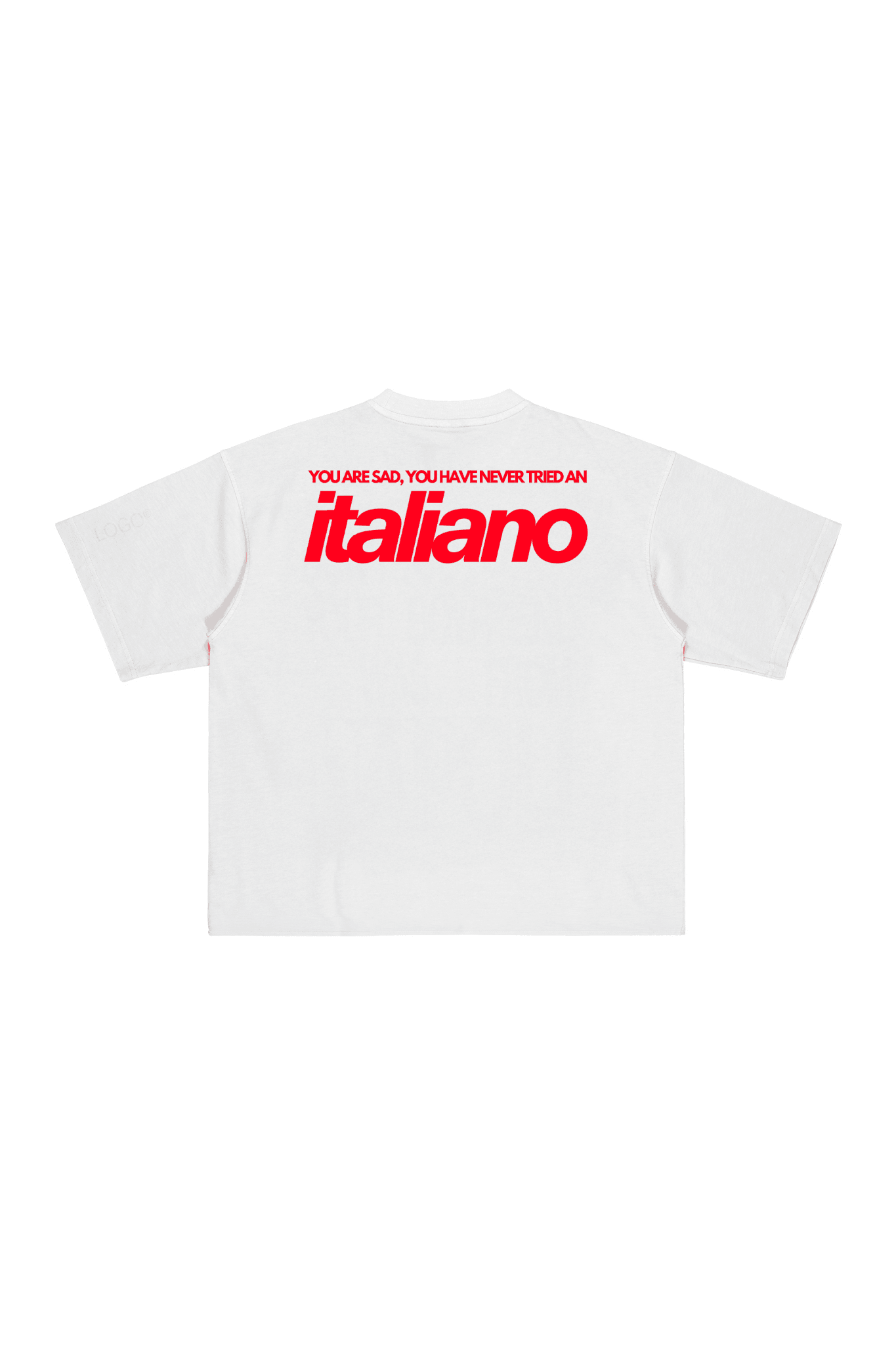 T-Shirt "CRUEL SEASON" Italiano White/Red - BASEDODICI®