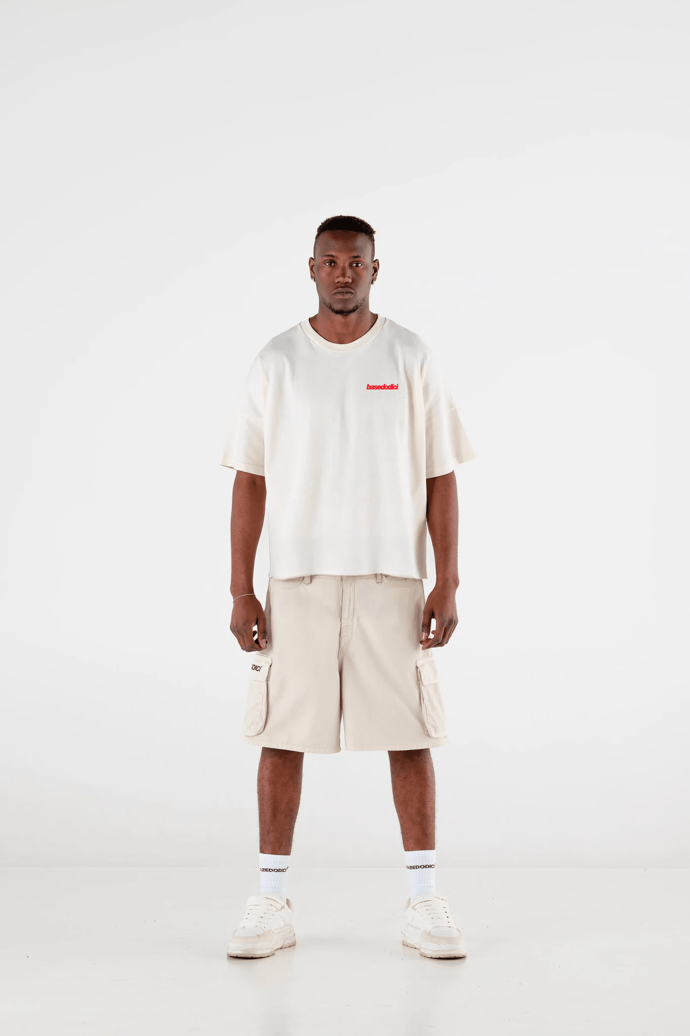 T-Shirt "CRUEL SEASON" Italiano White/Red - BASEDODICI®
