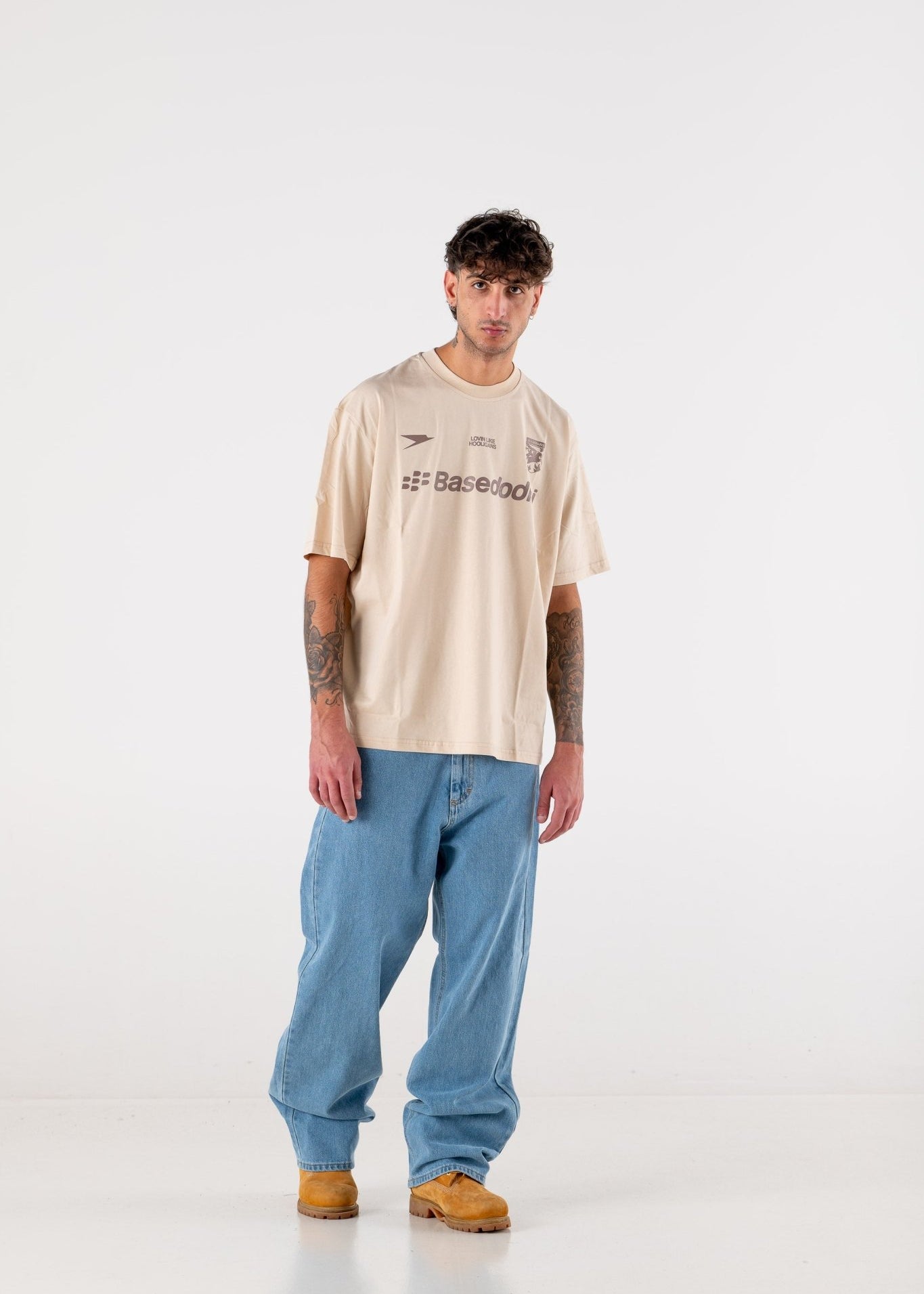 T-Shirt "DE LA RUE À LA RUE" Club Beige - BASEDODICI®