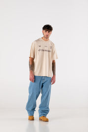 T-Shirt "DE LA RUE À LA RUE" Club Beige - BASEDODICI®