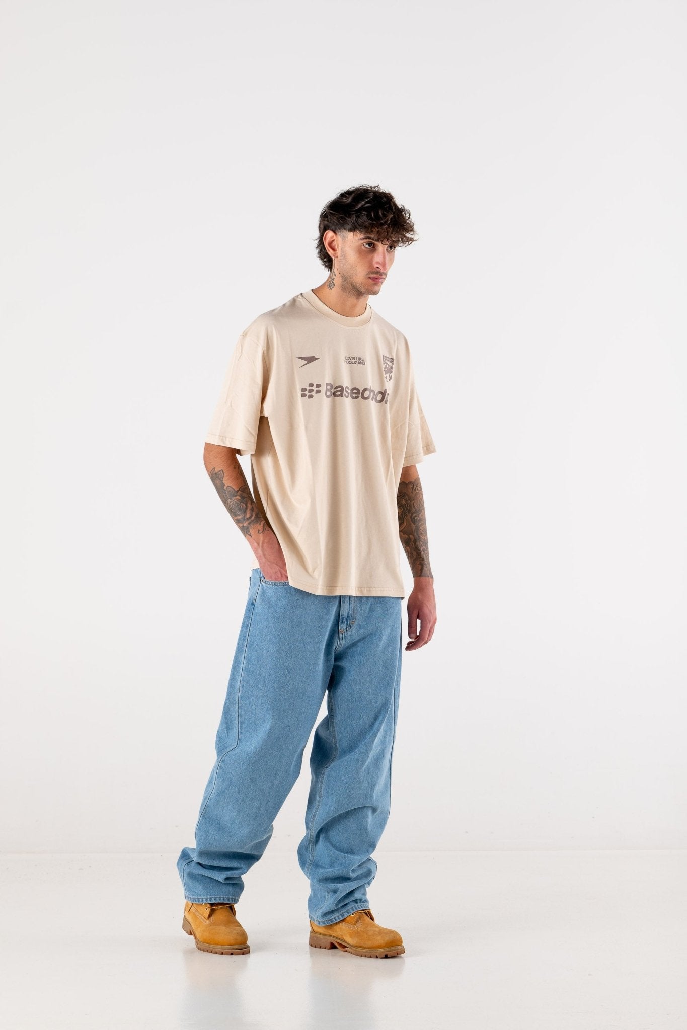 T-Shirt "DE LA RUE À LA RUE" Club Beige - BASEDODICI®