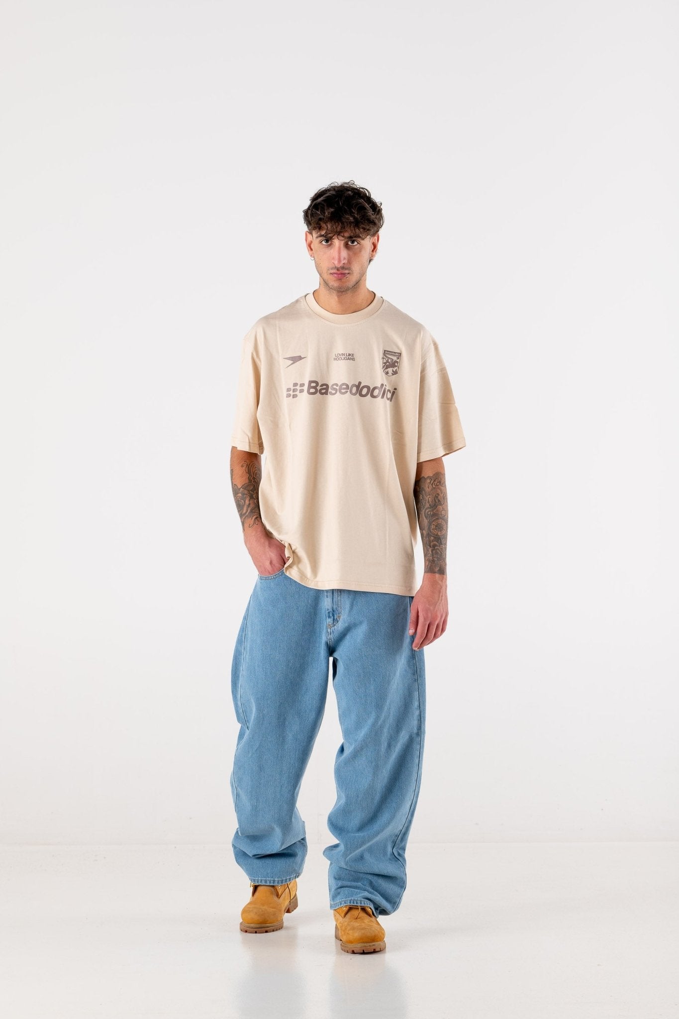 T-Shirt "DE LA RUE À LA RUE" Club Beige - BASEDODICI®