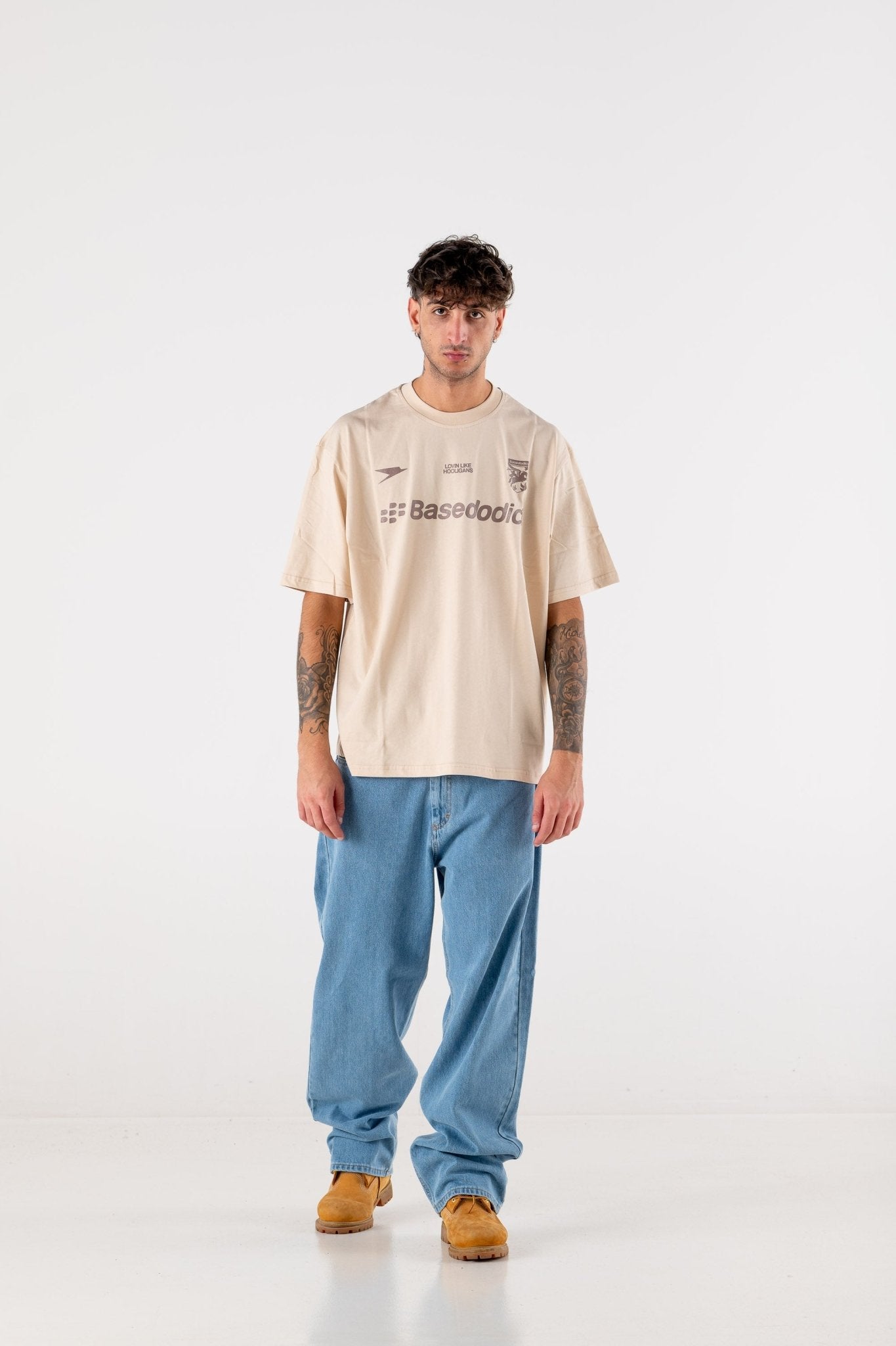 T-Shirt "DE LA RUE À LA RUE" Club Beige - BASEDODICI®