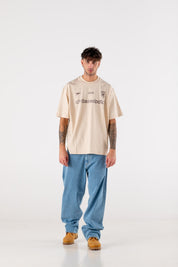 T-Shirt "DE LA RUE À LA RUE" Club Beige - BASEDODICI®